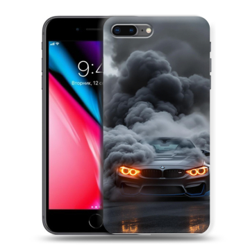 Силиконовый чехол на Iphone 8 Plus с принтом BMW БМВ Силиконовый чехол на Iphone 8 Plus с принтом BMW БМВ