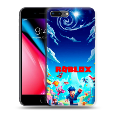 Силиконовый чехол на Iphone 8 Plus с принтом Roblox Роблокс Силиконовый чехол на Iphone 8 Plus с принтом Roblox Роблокс