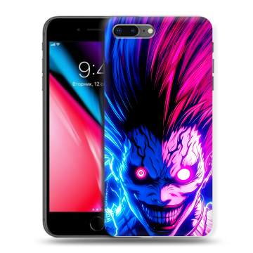 Силиконовый чехол на Iphone 8 Plus с принтом Death note Тетрадь смерти Силиконовый чехол на Iphone 8 Plus с принтом Death note Тетрадь смерти