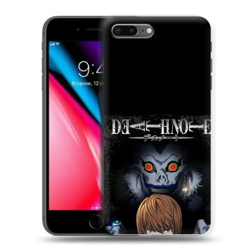 Силиконовый чехол на Iphone 8 Plus с принтом Death note Тетрадь смерти Силиконовый чехол на Iphone 8 Plus с принтом Death note Тетрадь смерти