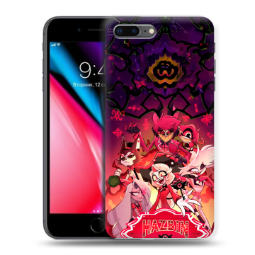 Силиконовый чехол на Iphone 8 Plus с принтом Hazbin Hotel Отель Хазбин Силиконовый чехол на Iphone 8 Plus с принтом Hazbin Hotel Отель Хазбин
