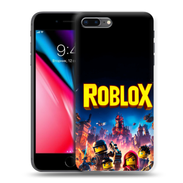 Силиконовый чехол на Iphone 8 Plus с принтом Roblox Роблокс Силиконовый чехол на Iphone 8 Plus с принтом Roblox Роблокс