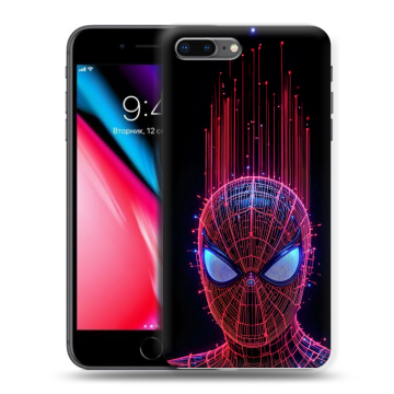 Силиконовый чехол на Iphone 8 Plus с принтом Spiderman Человек паук Силиконовый чехол на Iphone 8 Plus с принтом Spiderman Человек паук