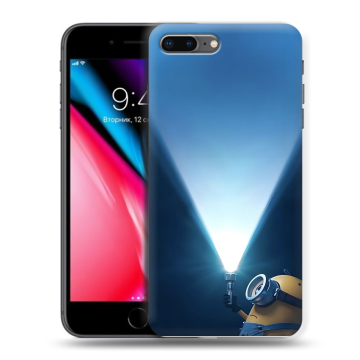 Силиконовый чехол на Iphone 8 Plus с принтом Миньоны Силиконовый чехол на Iphone 8 Plus с принтом Миньоны
