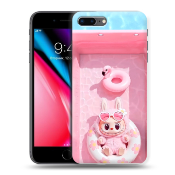 Силиконовый чехол на Iphone 8 Plus с принтом Labubu Лабубу Силиконовый чехол на Iphone 8 Plus с принтом Labubu Лабубу