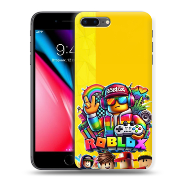 Силиконовый чехол на Iphone 8 Plus с принтом Roblox Роблокс Силиконовый чехол на Iphone 8 Plus с принтом Roblox Роблокс