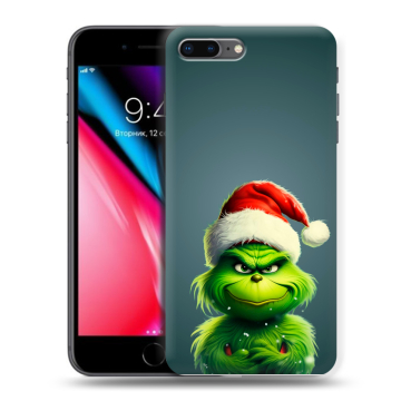 Силиконовый чехол на Iphone 8 Plus с принтом Новый год Силиконовый чехол на Iphone 8 Plus с принтом Новый год
