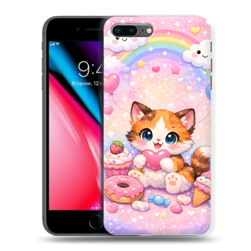 Силиконовый чехол на Iphone 8 Plus с принтом для девочек Силиконовый чехол на Iphone 8 Plus с принтом для девочек