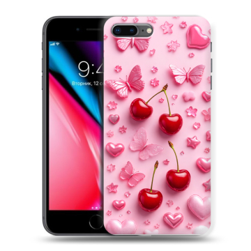 Силиконовый чехол на Iphone 8 Plus с принтом для девочек Силиконовый чехол на Iphone 8 Plus с принтом для девочек