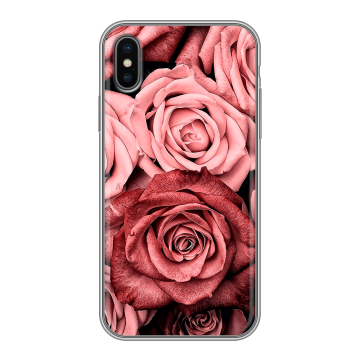 Силиконовый чехол на Iphone X с принтом Цветы розы