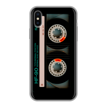 Силиконовый чехол на Iphone x10 с принтом Кассета