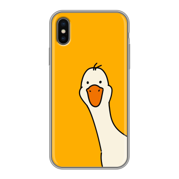 Силиконовый чехол на Iphone x10 с принтом Утка