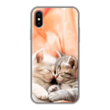 Силиконовый чехол на Iphone x10 с принтом Котята