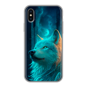 Силиконовый чехол на Iphone X с принтом бабочки саккура Силиконовый чехол на Iphone X с принтом бабочки саккура