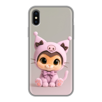Силиконовый чехол на Iphone X с принтом Куроми Kuromi Силиконовый чехол на Iphone X с принтом Куроми Kuromi