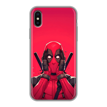 Силиконовый чехол на Iphone x10 с принтом Дедпул Deadpool