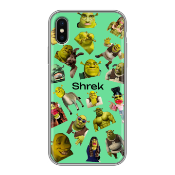 Силиконовый чехол на Iphone x10 с принтом Шрек Shrek Силиконовый чехол на Iphone x10 с принтом Шрек Shrek