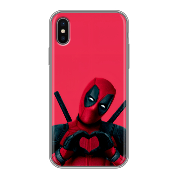Силиконовый чехол на Iphone x10 с принтом Дедпул Deadpool