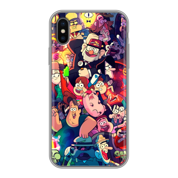 Силиконовый чехол на Iphone x10 с принтом Gravity Falls Гравити Фолз