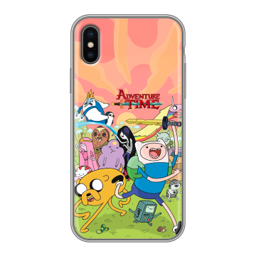 Силиконовый чехол на Iphone x10 с принтом Adventure time Время приключений Силиконовый чехол на Iphone x10 с принтом Adventure time Время приключений