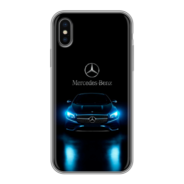 Силиконовый чехол на Iphone x10 с принтом Mercedes Мерседес Силиконовый чехол на Iphone x10 с принтом Mercedes Мерседес