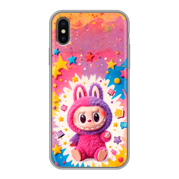 Силиконовый чехол на Iphone x10 с принтом Labubu Лабубу