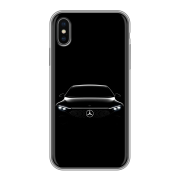 Силиконовый чехол на Iphone x10 с принтом Mercedes Мерседес