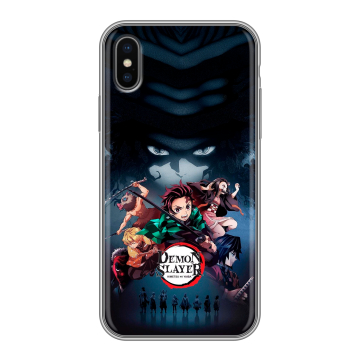 Силиконовый чехол на Iphone x10 с принтом Demon Slayer Клинок рассекающий демонов