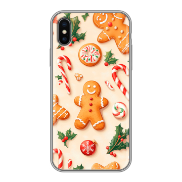 Силиконовый чехол на Iphone x10 с принтом Новый год Силиконовый чехол на Iphone x10 с принтом Новый год