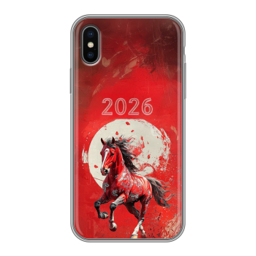 Силиконовый чехол на Iphone x10 с принтом Новый год Силиконовый чехол на Iphone x10 с принтом Новый год