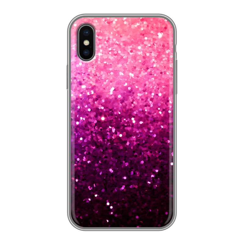Силиконовый чехол на Iphone x10 с принтом Блестки Силиконовый чехол на Iphone x10 с принтом Блестки