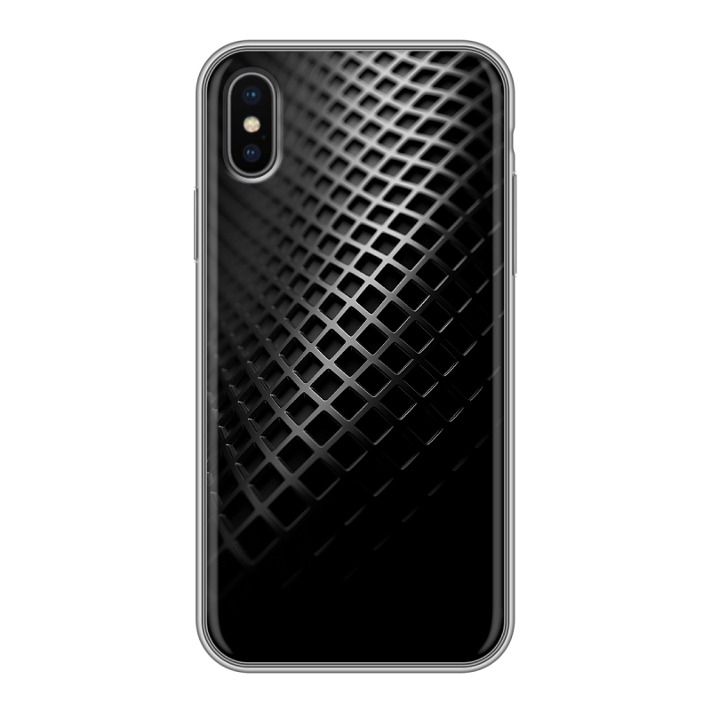 Пластиковый чехол на Iphone x10 с принтом Текстура металла Пластиковый чехол на Iphone x10 с принтом Текстура металла