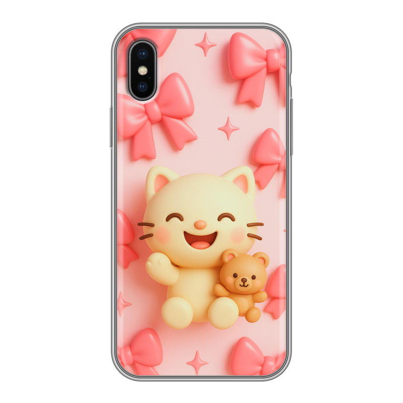 Пластиковый чехол на Iphone x10 с принтом для девочек Пластиковый чехол на Iphone x10 с принтом для девочек