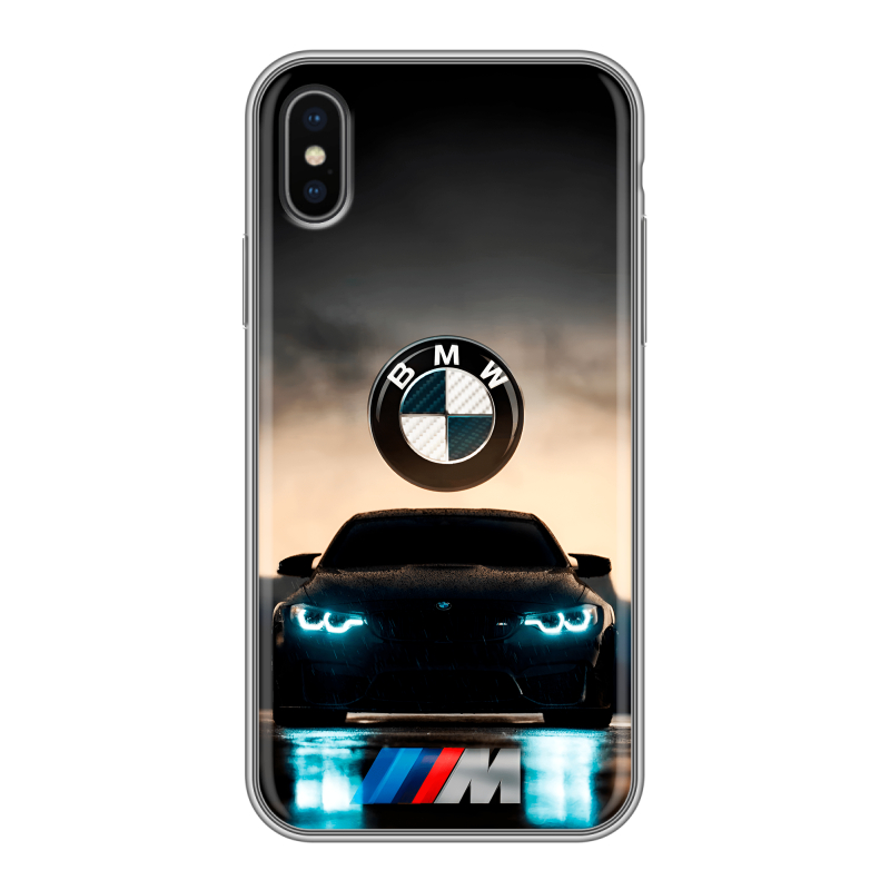 Силиконовый чехол на Iphone x10 с принтом БМВ BMW Силиконовый чехол на Iphone x10 с принтом БМВ BMW