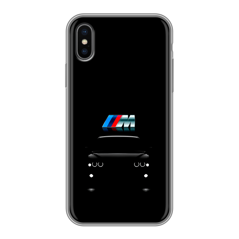 Силиконовый противоударный чехол на Iphone x10 с принтом БМВ BMW Силиконовый противоударный чехол на Iphone x10 с принтом БМВ BMW
