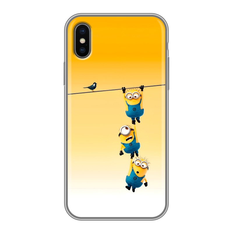 Силиконовый чехол на Iphone x10 с принтом Миньоны Силиконовый чехол на Iphone x10 с принтом Миньоны