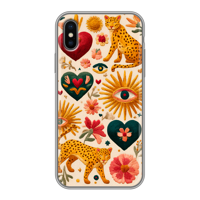 Силиконовый чехол на Iphone x10 с принтом Модный принт Силиконовый чехол на Iphone x10 с принтом Модный принт