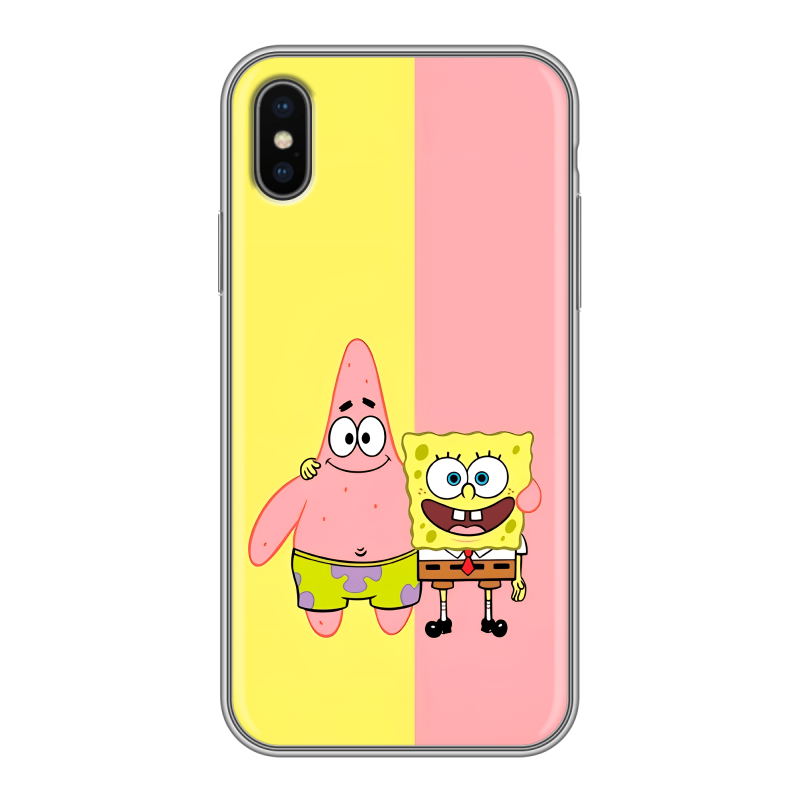 Пластиковый чехол на Iphone x10 с принтом Спанч боб Спанчбоб Пластиковый чехол на Iphone x10 с принтом Спанч боб Спанчбоб
