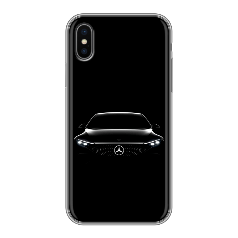 Пластиковый чехол на Iphone x10 с принтом Mercedes Мерседес Пластиковый чехол на Iphone x10 с принтом Mercedes Мерседес
