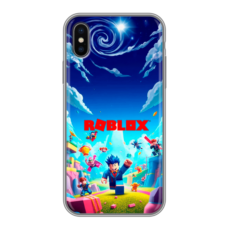 Пластиковый чехол на Iphone x10 с принтом Roblox Роблокс Пластиковый чехол на Iphone x10 с принтом Roblox Роблокс
