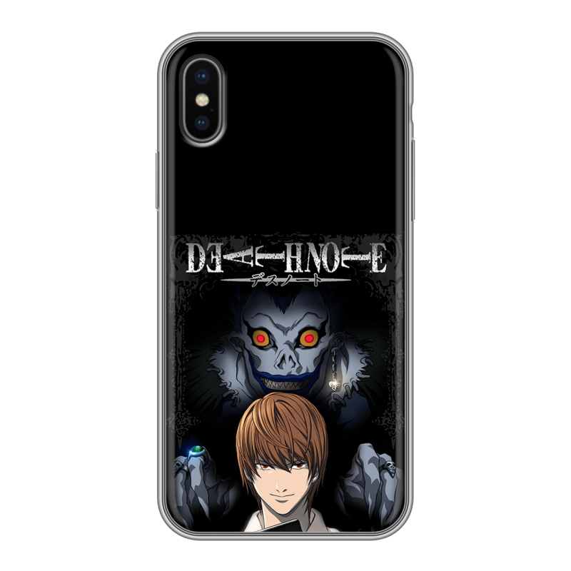 Силиконовый чехол на Iphone x10 с принтом Death note Тетрадь смерти Силиконовый чехол на Iphone x10 с принтом Death note Тетрадь смерти