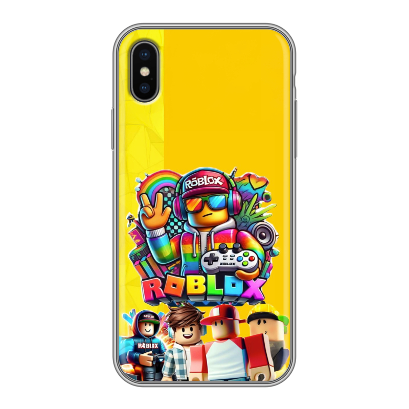 Силиконовый чехол на Iphone x10 с принтом Roblox Роблокс Силиконовый чехол на Iphone x10 с принтом Roblox Роблокс