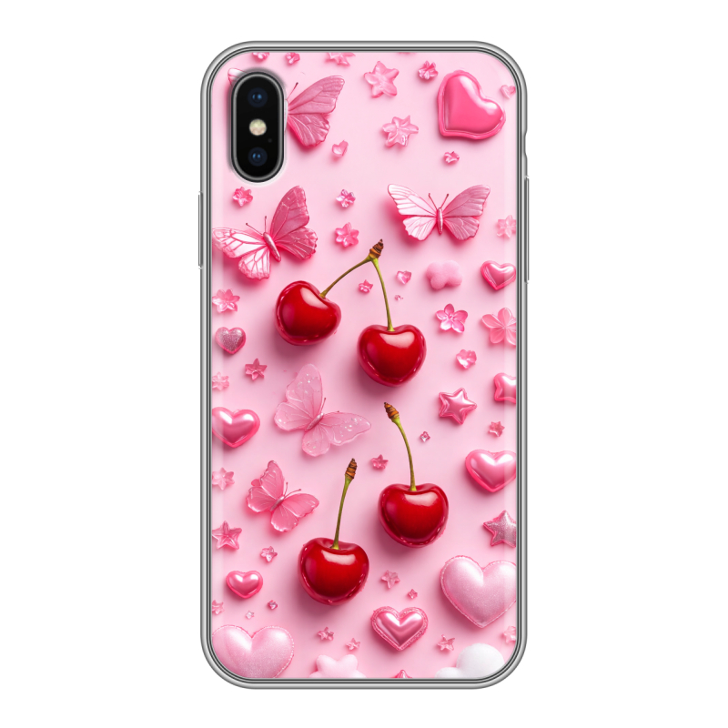 Пластиковый чехол на Iphone x10 с принтом для девочек Пластиковый чехол на Iphone x10 с принтом для девочек