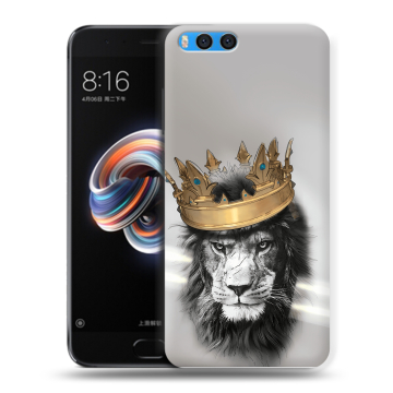 Силиконовый чехол на Xiaomi Mi Note 3 с принтом Лев с короной Силиконовый чехол на Xiaomi Mi Note 3 с принтом Лев с короной