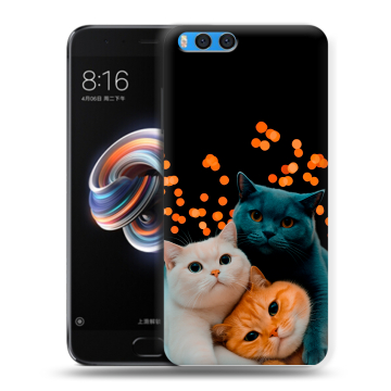 Силиконовый чехол на Xiaomi Mi Note 3 с принтом Кошки Силиконовый чехол на Xiaomi Mi Note 3 с принтом Кошки