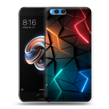 Силиконовый чехол на Xiaomi Mi Note 3 с принтом Абстракция неон Силиконовый чехол на Xiaomi Mi Note 3 с принтом Абстракция неон