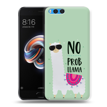Силиконовый чехол на Xiaomi Mi Note 3 с принтом Лама Силиконовый чехол на Xiaomi Mi Note 3 с принтом Лама