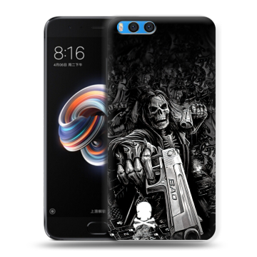 Силиконовый чехол на Xiaomi Mi Note 3 с принтом Скелет Силиконовый чехол на Xiaomi Mi Note 3 с принтом Скелет