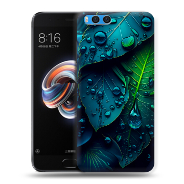 Силиконовый чехол на Xiaomi Mi Note 3 с принтом Листья Силиконовый чехол на Xiaomi Mi Note 3 с принтом Листья
