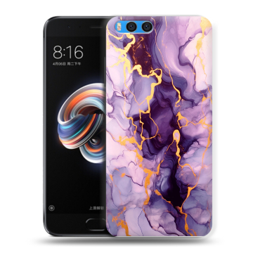 Силиконовый чехол на Xiaomi Mi Note 3 с принтом Мрамор